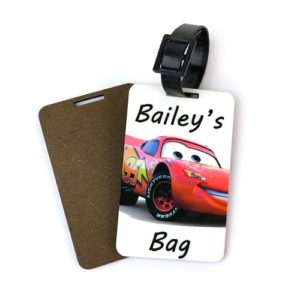 Childrens Wooden Luggage Tag